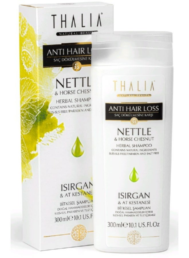 THALIA Nettle & Horse Chestnut Anti Hair Loss Shampoo for Weak & Thinning Hair 300ml